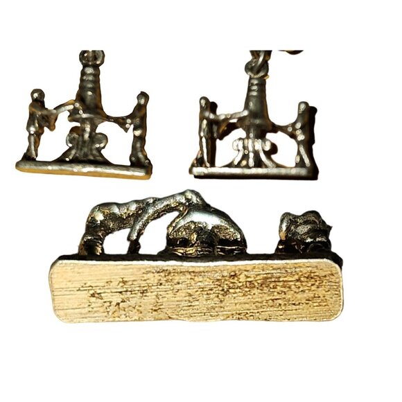 Vintage Monet Charm Bracelet With 11 Charms 800  Sterling 925 Silver 7" Marked - Picture 16 of 16